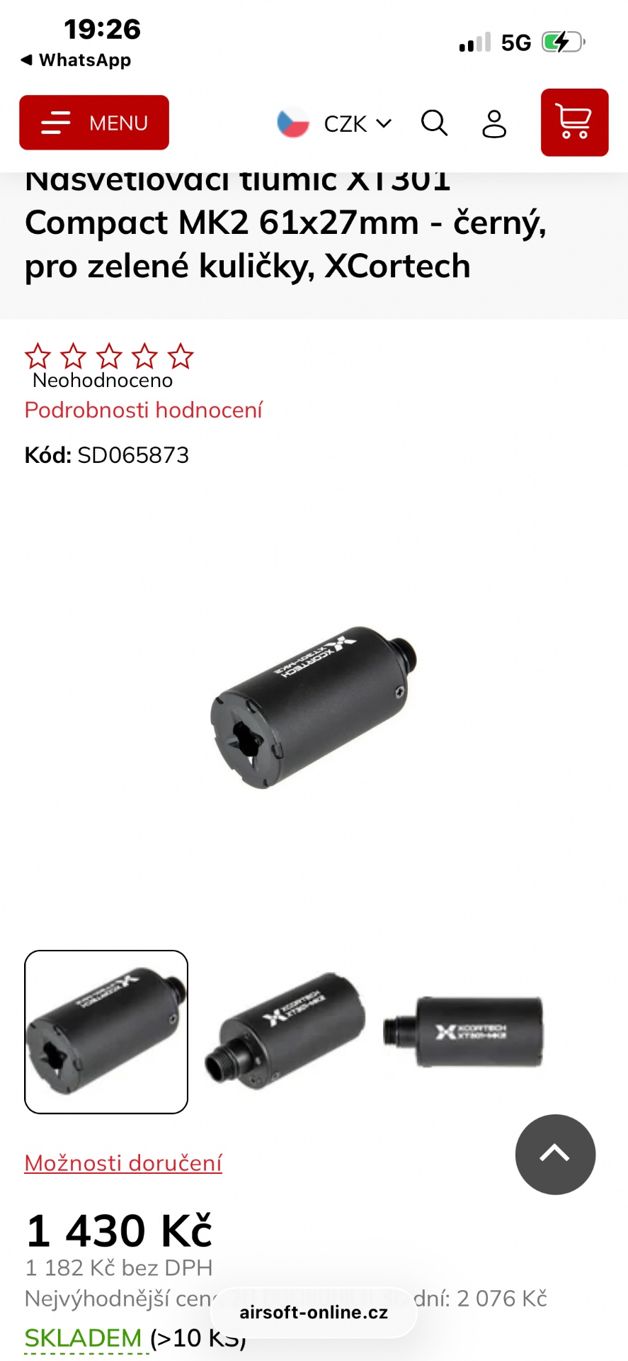 Prodám R601 JW3 TTI nebo vyměním za ghillie v ceně/doplatek