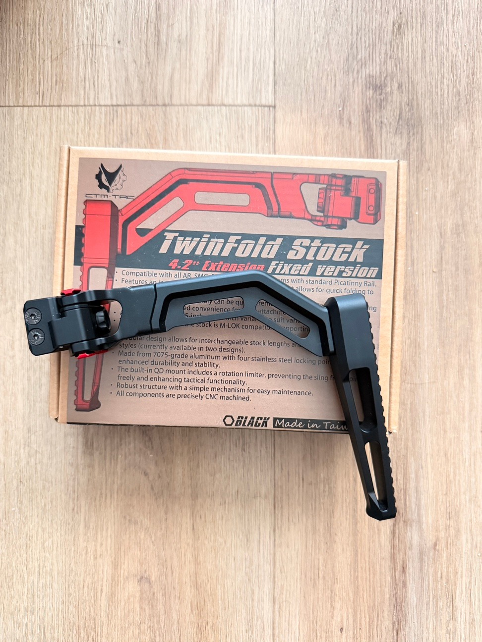 RIS pažba TwinFold Stock od CTM TAC 106 mm